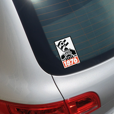 1876 stencil vinyl decal