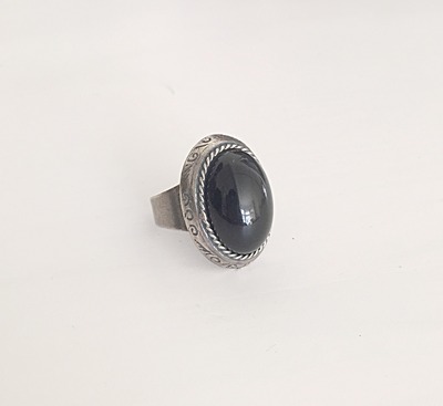 Victorian Black Onyx Ring