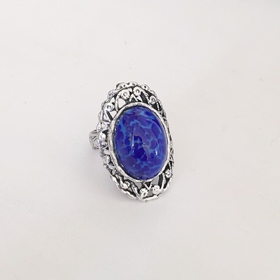[sale] blue stone boho ring