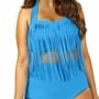 Fringe High Waisted Plus Swimsuit-1