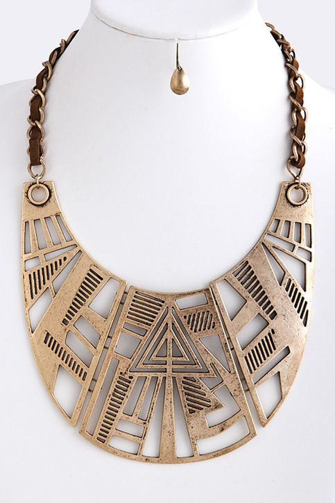 Athena Crescent Statement Necklace
