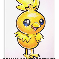 5X7" Original Art Pokemon Commission - Thumbnail 1