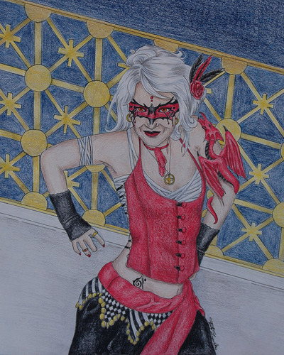 Lady in the Red Mask