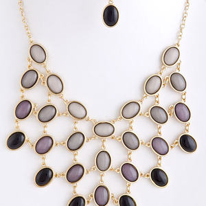 Oval Link Necklace Set