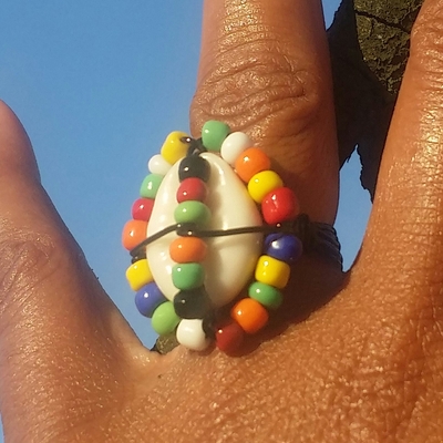 Rainbow cowrie bling - Thumbnail 5