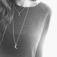 [SALE] Large Crescent Moon Necklace - Thumbnail 3