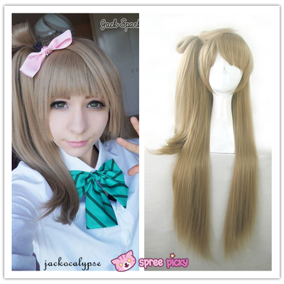 [cosplay] [lovelive!] minami kotori long linen wig with tail free ship sp141607 - Thumbnail 3
