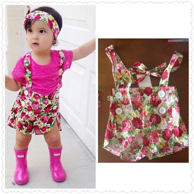 Fashionista flower overalls 