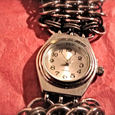 "warm earth dragonscale" women's watch