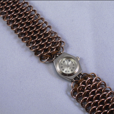 "warm earth dragonscale" women's watch