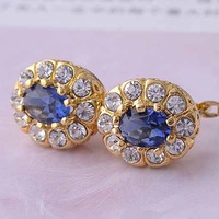 Stunning Gold CZ Earrings - Thumbnail 2