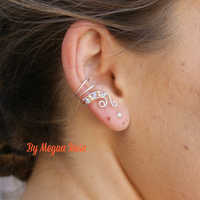Ear Cuff - Swarovski Crystal and Freshwater Pearl - Thumbnail 1