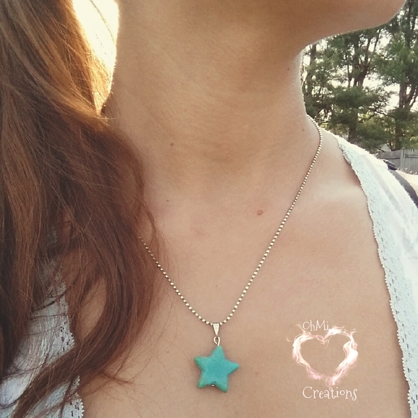Kandi Star Pendant Turquoise
