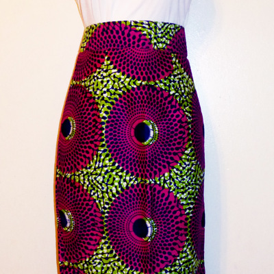 Purple fig midi pencil skirt - Thumbnail 4