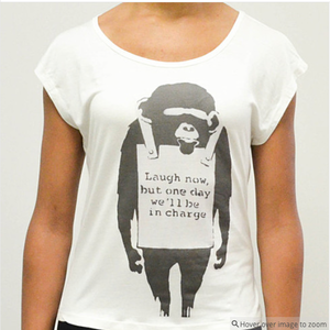 Banksy Laugh Now Gorilla Tee