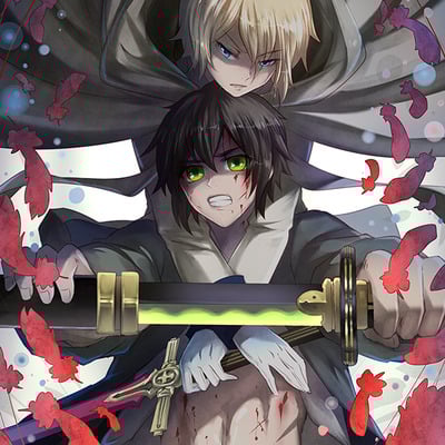 Owari no seraph poster 12x18'' glossy - Thumbnail 5