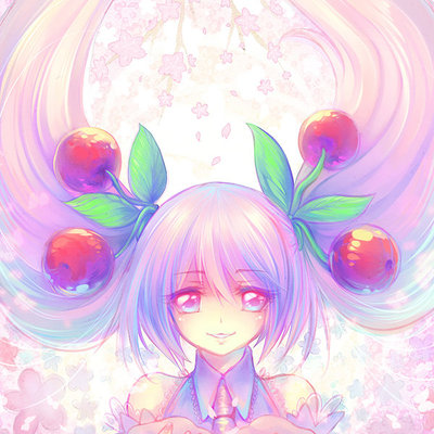Sakura miku hatsune vocaloid print 12x18'' glossy - Thumbnail 5
