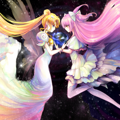 Sailor moon serenity and godoka ultimate madoka poster 12x18'' glossy - Thumbnail 4