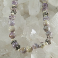 Lepidolite and Riverstone Necklace - Thumbnail 1