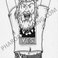 9" x 12" Commission - Black/White/Gray - Thumbnail 1