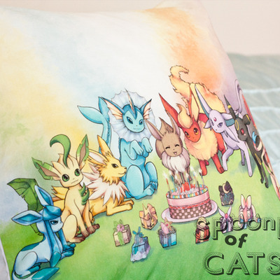 Eeveelution birthday pillowcase
