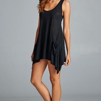 Burnout Tunic Dress Coverup - Thumbnail 1
