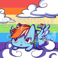 Rainbow Dash Ponycat Pillowcase - Thumbnail 2