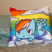 Rainbow Dash Ponycat Pillowcase - Thumbnail 1