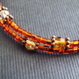 Starfish Memory Wire Bracelet, topaz bracelet, wrap bracelet, beach bracelet, charm bracelet-4