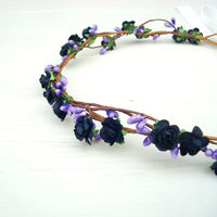 Purple Mort floral crown ♥ - Thumbnail 1