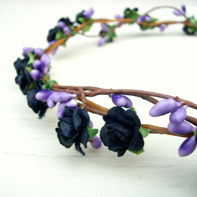 Purple mort floral crown ♥