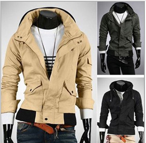 High Collar Multi Pockets Jacket