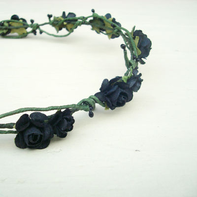 Black berry floral crown ♥