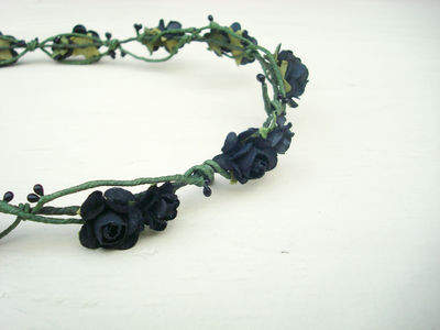 Black Berry floral crown ♥