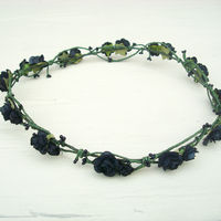 Black Berry floral crown ♥ - Thumbnail 1