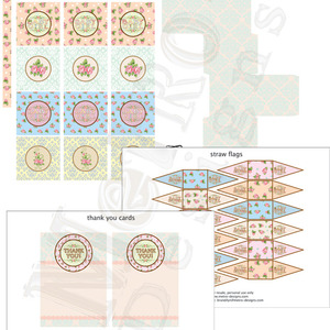 Shabby Chic Baby Shower Party Decorations - Thumbnail 1