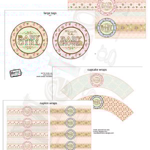 Shabby Chic Baby Shower Party Decorations - Thumbnail 2