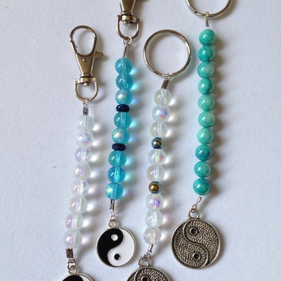 Yin yang keychains