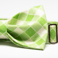 Green Gingham - Bow-tie - Thumbnail 1