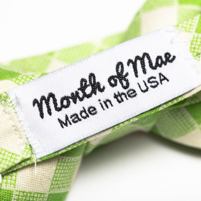 Green gingham - bow-tie