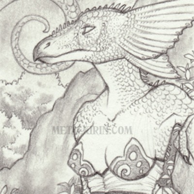 Original aceo artwork: dragoness
