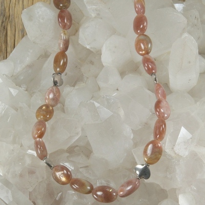 Sunstone (a grade) necklace