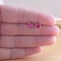 925 Ruby ( Lab Created) Stud Earrings/4mm Ruby Stud Earrings/Ruby Jewellery/Ruby Jewelery/Ruby Jewelry/July Birthstone/Silver Ruby Earrings-2