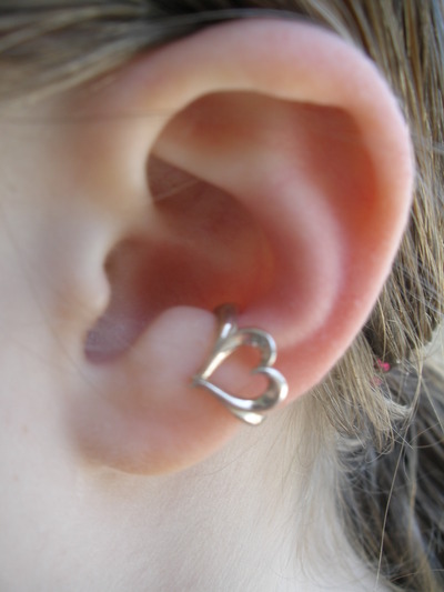 Heart Cuff - left ear