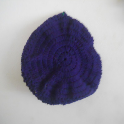 Navy blue crochet hat 