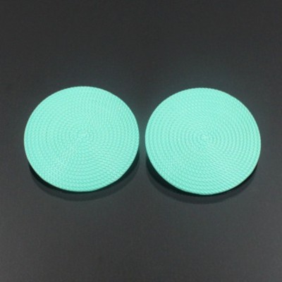 Textured disc earrings