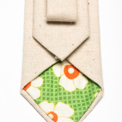 Natural linen - neck tie