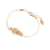 White Hamsa Rope Bracelet - Thumbnail 2