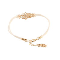 White Hamsa Rope Bracelet - Thumbnail 3