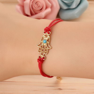 Red Hamsa Rope Bracelet